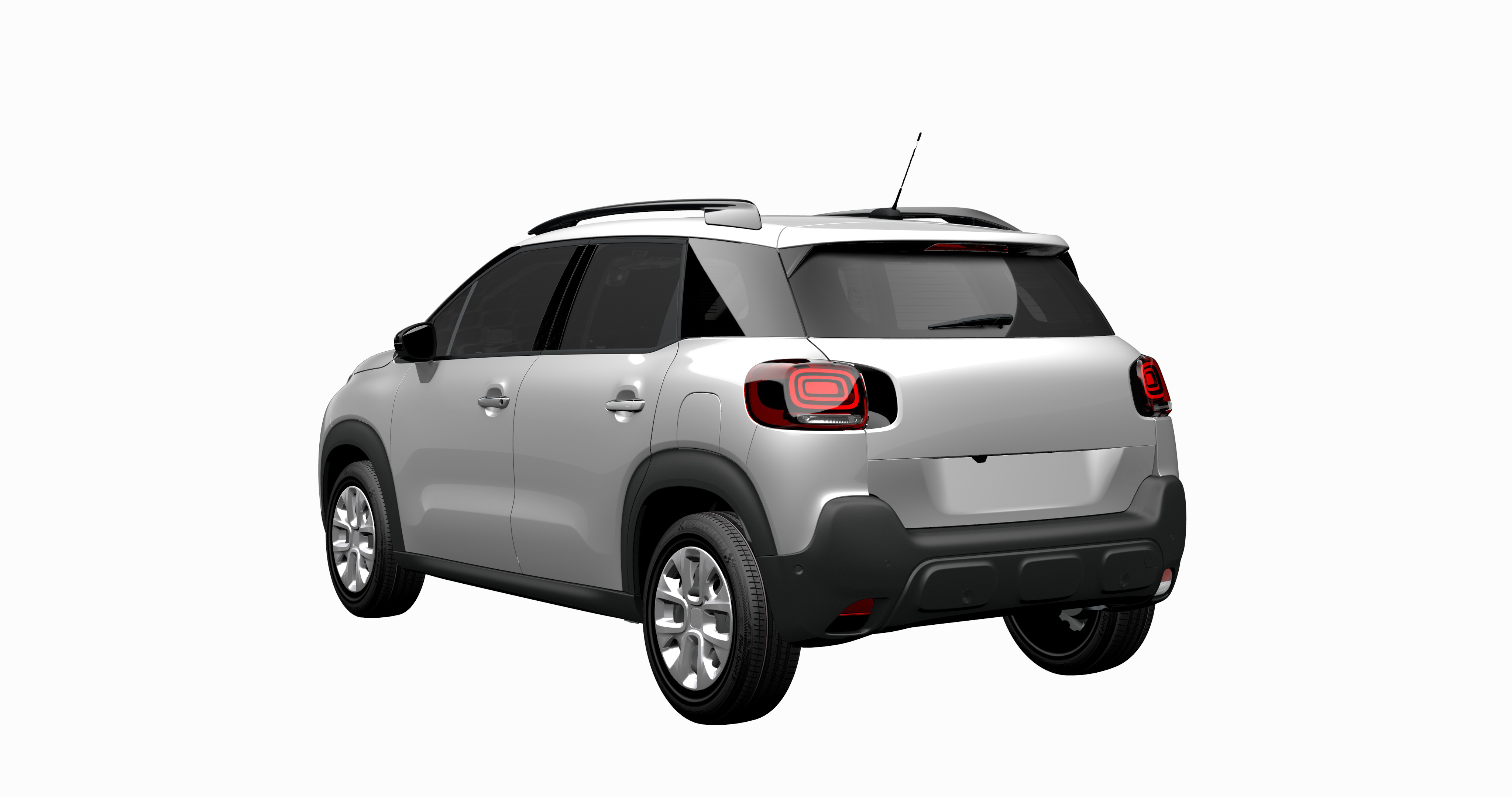 MDAK Barre Portatutto In Alluminio Per Citroen C3 Aircross (A88) 2018-2024 | Modello ACE-1 | Capacità 75 Kg | Colore Grigio