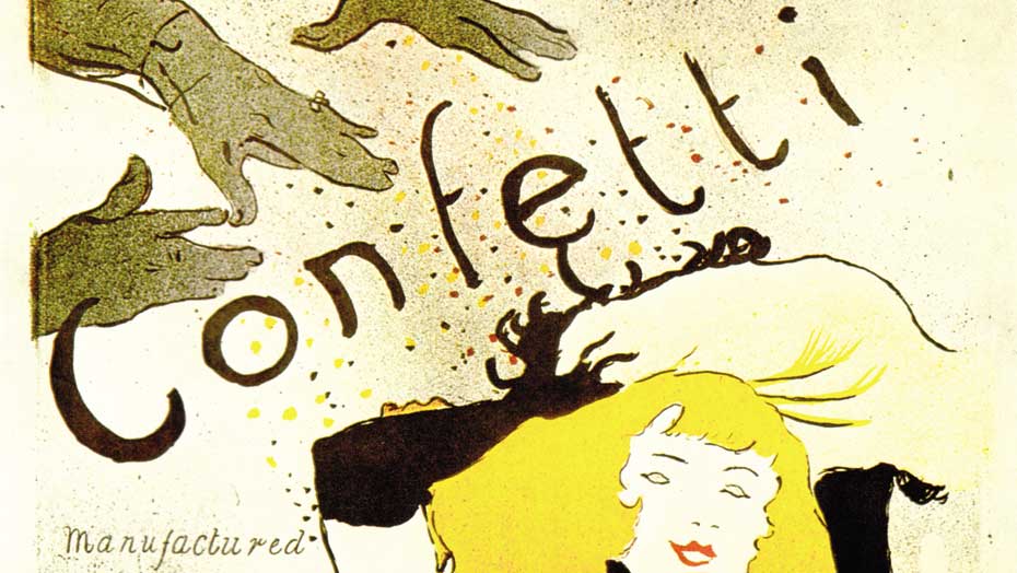 Confetti του Toulouse-Lautrec Αφίσα Confetti του Toulouse-Lautrec, παράδειγμα εξέλιξης ενός σήματος σε έργο τέχνης