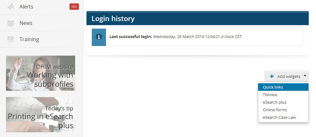 Voeg de widget 'Snelkoppelingen' toe.