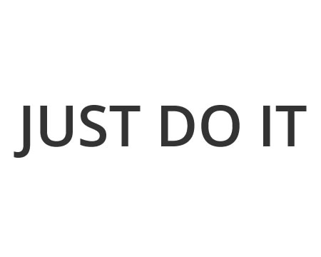 Szukaj znaku słownego „Just do it”